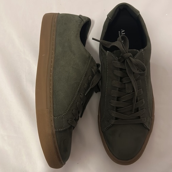 Alfani Men's Grayson Suede Lace-Up Sneakers, Green 8 M - Picture 2 of 8